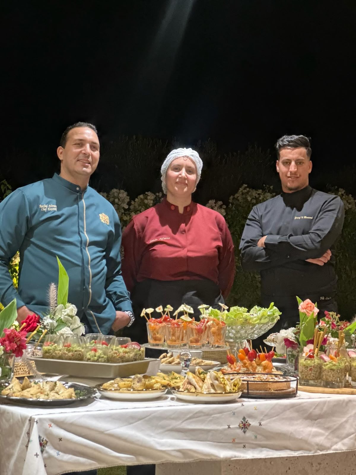 Private dinner service in a Marrakech villa