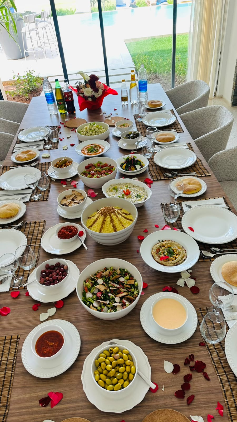 Chef preparing a meal on-site in a private villa