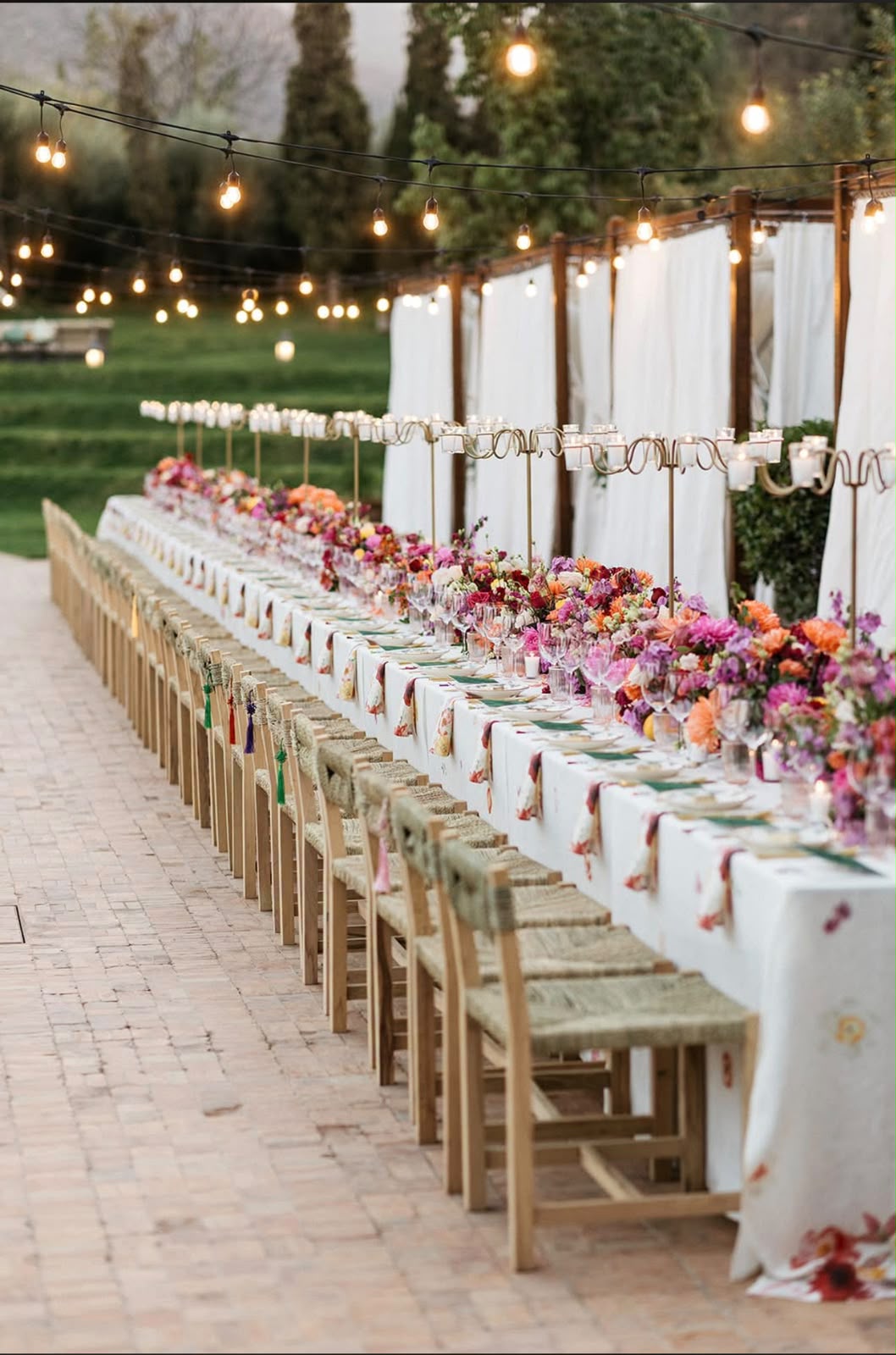 Escenario de cena romántica e íntima